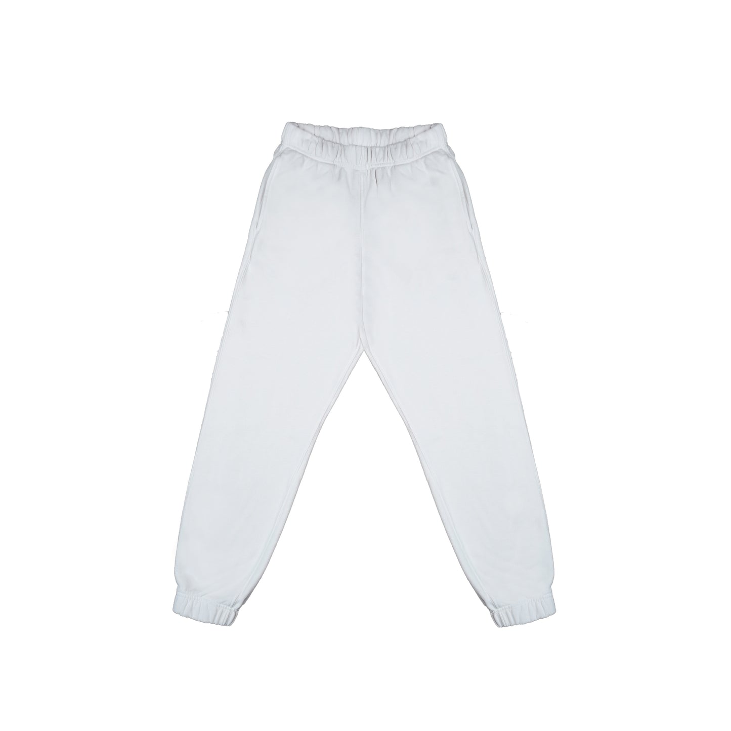ORGANIC UNISEX SWEATPANTS - PFD/WHITE