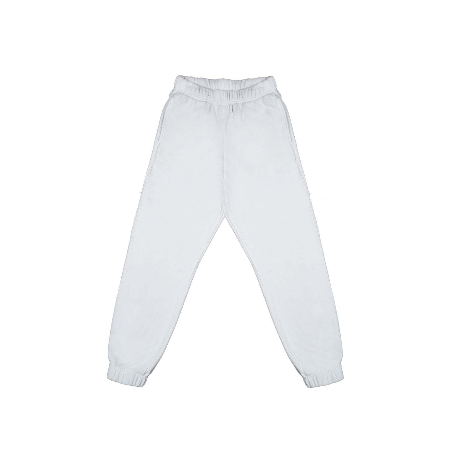 ORGANIC UNISEX SWEATPANTS EXTENDED SIZES - PFD/WHITE