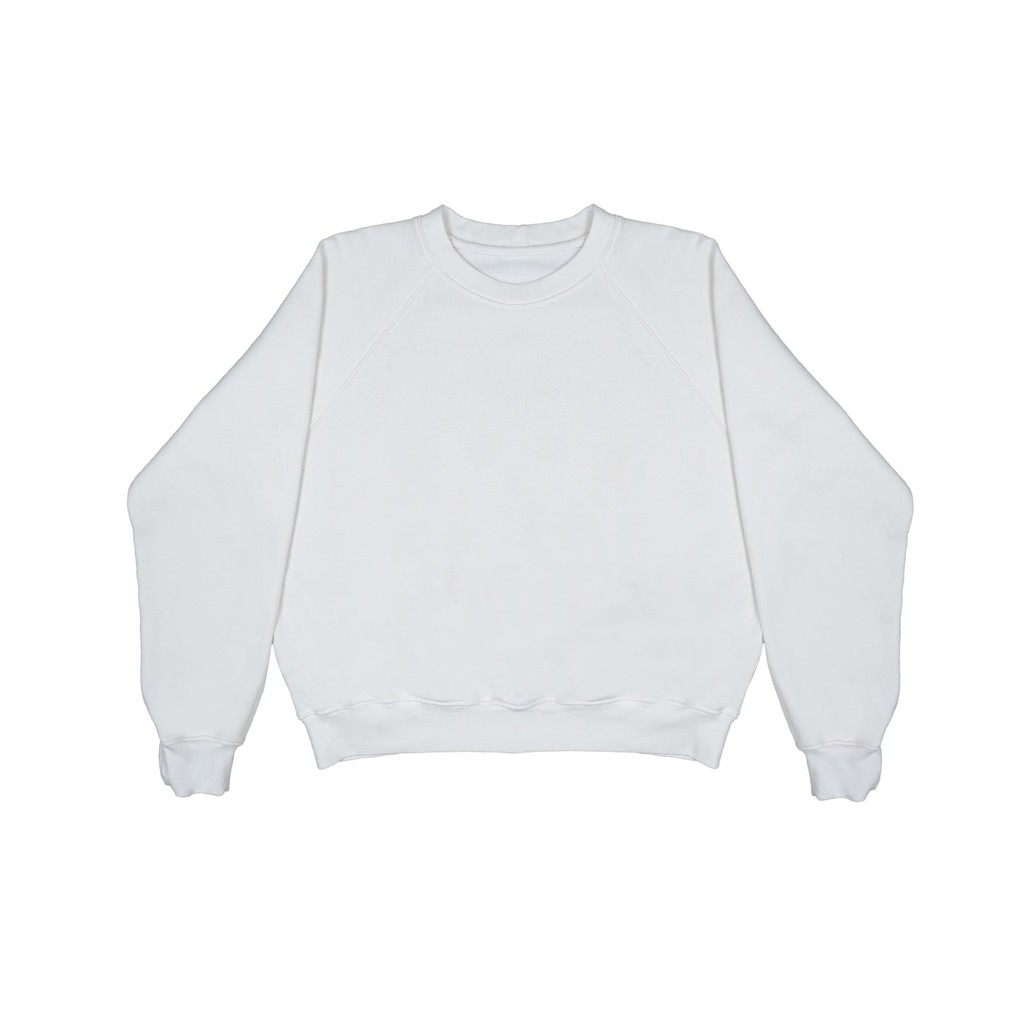 ORGANIC WOMENS RAGLAN SWEATSHIRT - PFD/WHITE