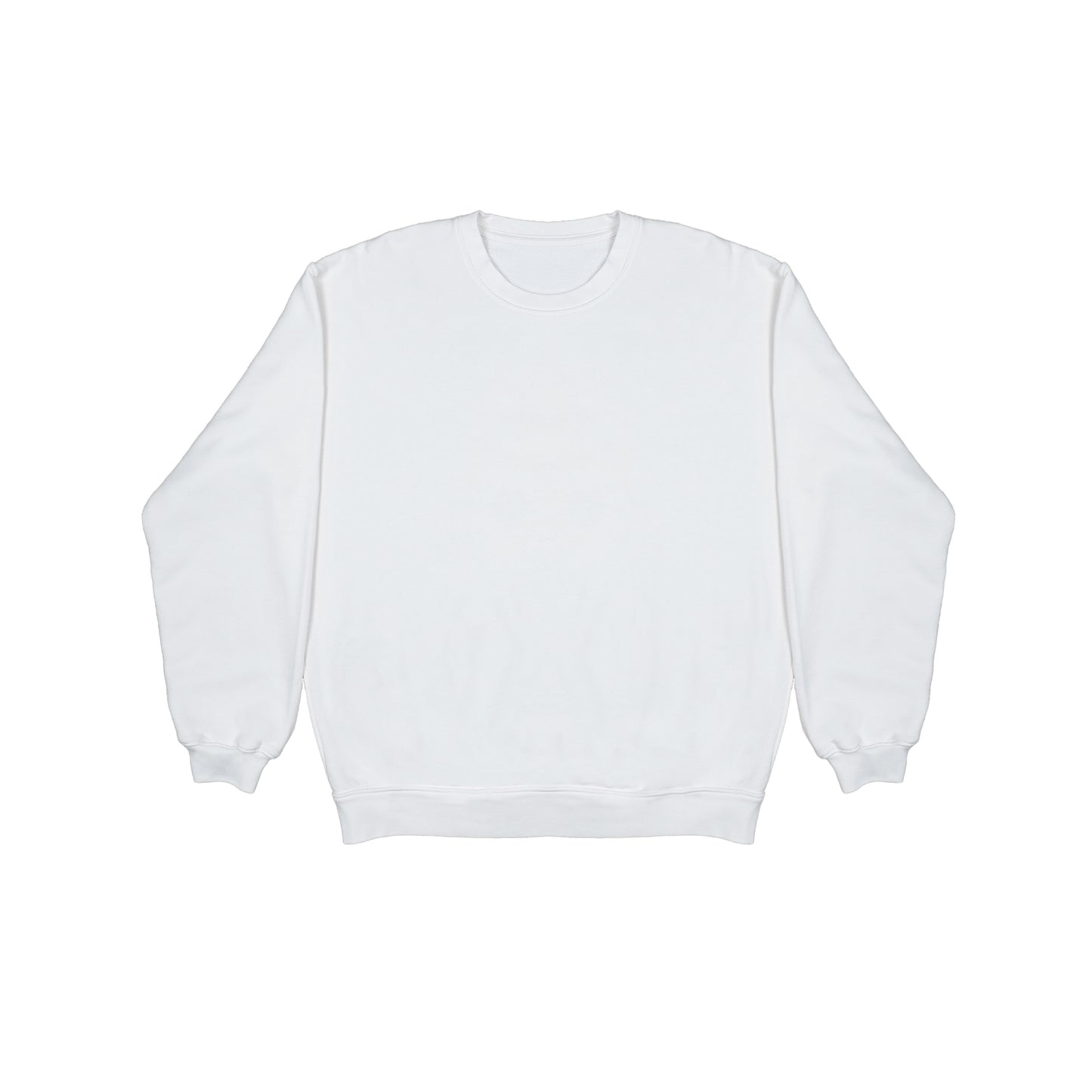 ORGANIC UNISEX CREWNECK SWEATSHIRT EXTENDED SIZES - PFD/WHITE