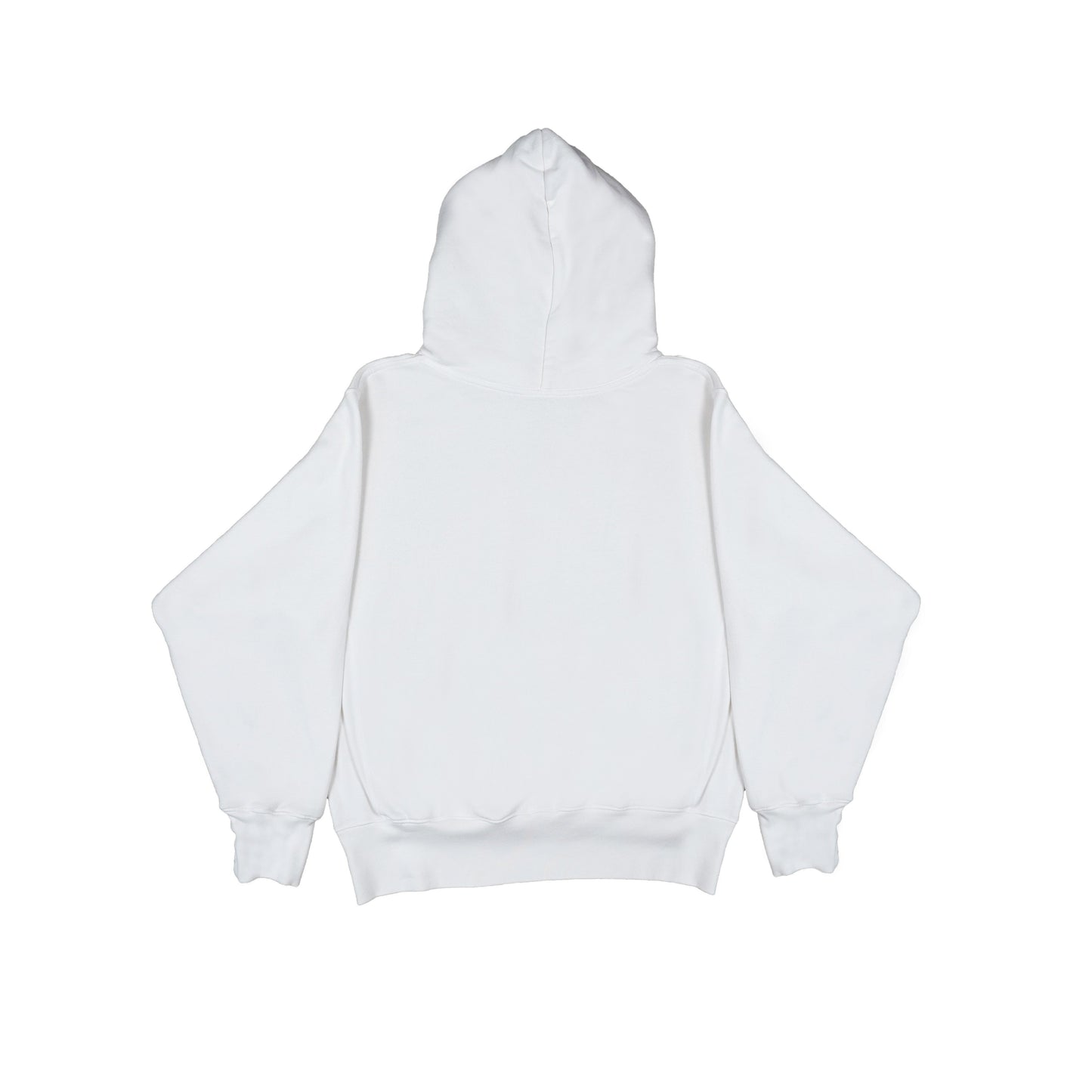 ORGANIC UNISEX HOODIE EXTENDED SIZES- PFD/WHITE
