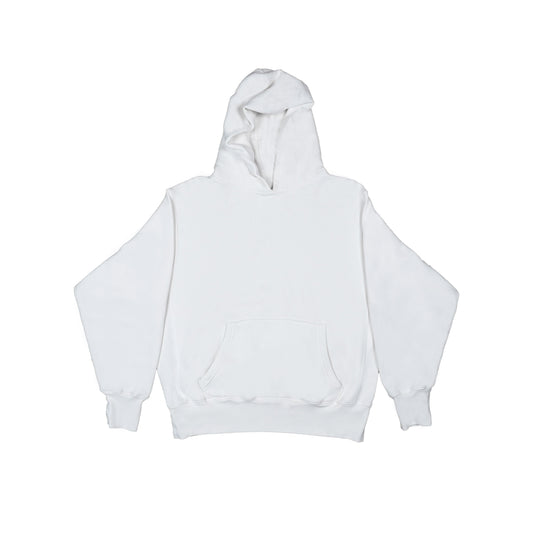 ORGANIC UNISEX HOODIE EXTENDED SIZES- PFD/WHITE